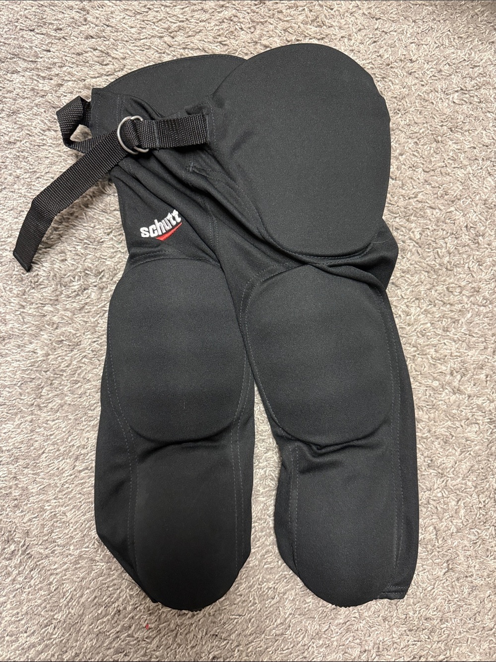 NWOT Youth Schutt Black Integrated Football Pants, Size L